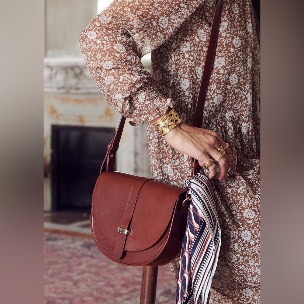 Sezane Claude Bag (classic version) in Terracotta